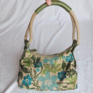 Tommy Hilfiger Vintage Y2K Floral green and blue purse